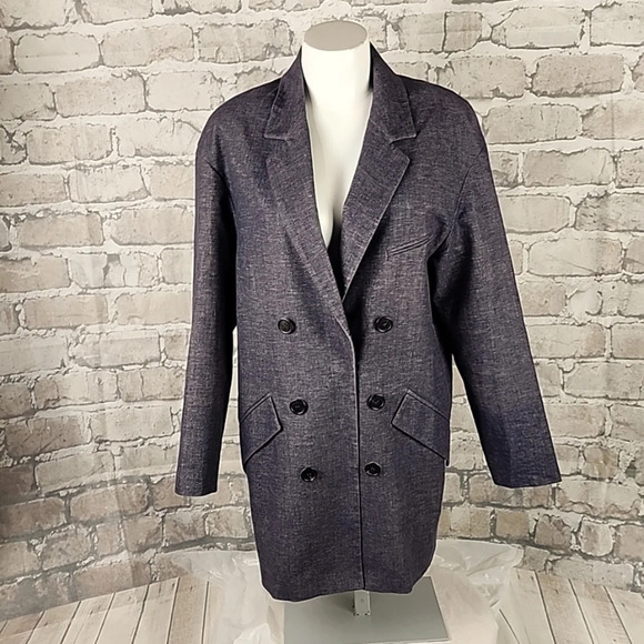 Coming Step Essentials N.Y Single Breasted Jacket Lined Size 1 Small Minimalist - Picture 4 of 16